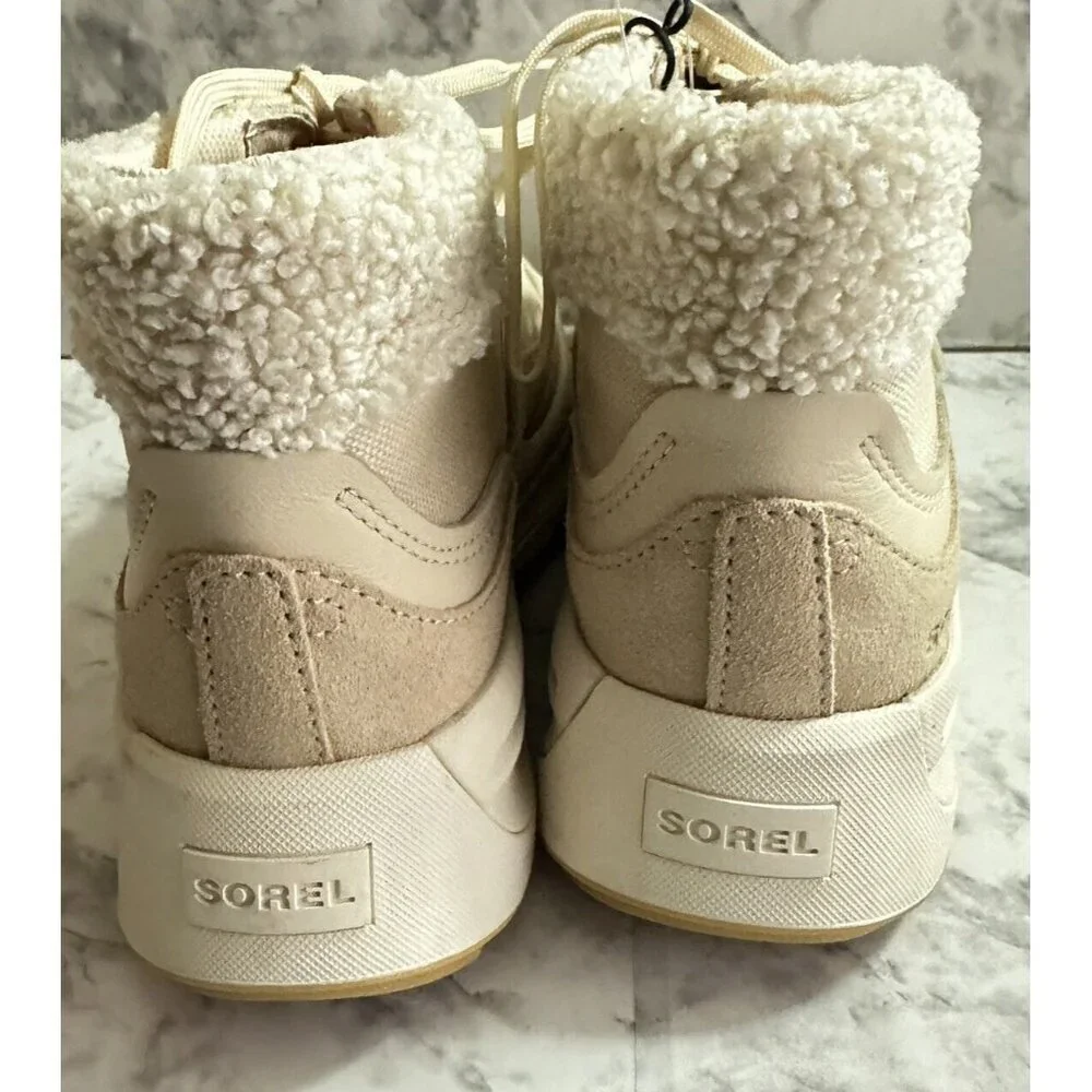 Sorel ONA 503 Mid‎ Cozy Boots Cream Bleached Ceramic Womens 7.5 Waterproof New